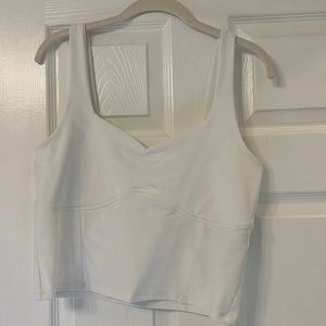 Abercrombie White Crop Top